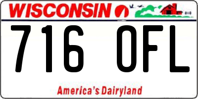 WI license plate 716OFL