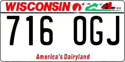 WI license plate 716OGJ