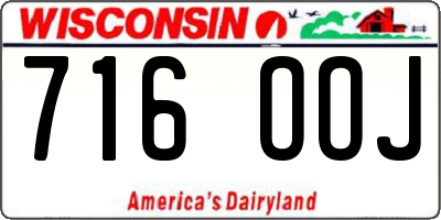 WI license plate 716OOJ