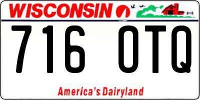 WI license plate 716OTQ