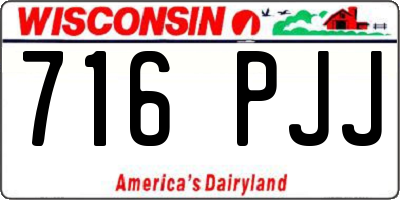 WI license plate 716PJJ