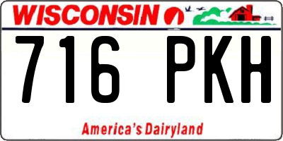WI license plate 716PKH