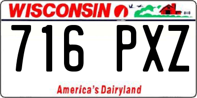WI license plate 716PXZ
