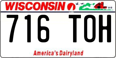 WI license plate 716TOH