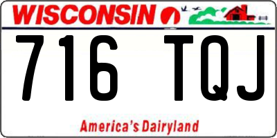 WI license plate 716TQJ