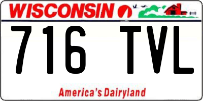 WI license plate 716TVL
