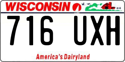 WI license plate 716UXH