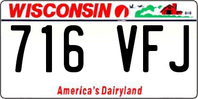 WI license plate 716VFJ