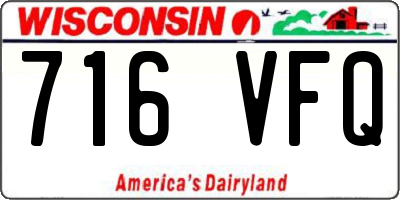 WI license plate 716VFQ