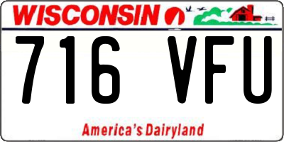 WI license plate 716VFU