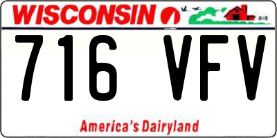 WI license plate 716VFV