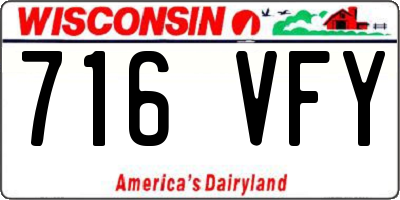 WI license plate 716VFY