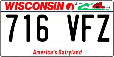 WI license plate 716VFZ