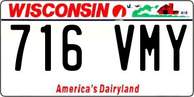 WI license plate 716VMY