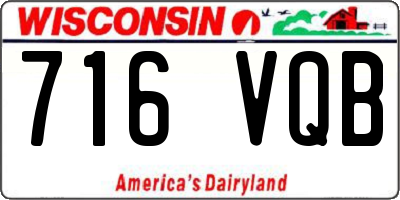 WI license plate 716VQB