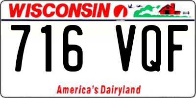 WI license plate 716VQF