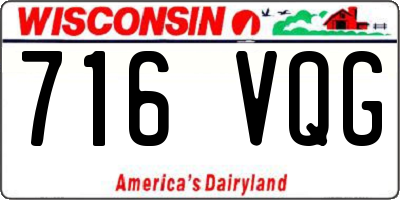 WI license plate 716VQG