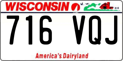 WI license plate 716VQJ