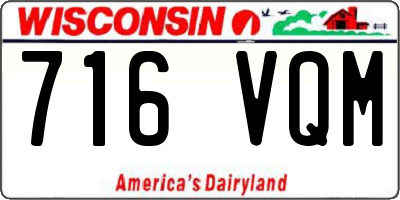 WI license plate 716VQM