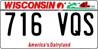 WI license plate 716VQS
