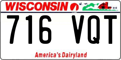 WI license plate 716VQT