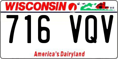 WI license plate 716VQV