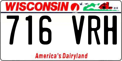 WI license plate 716VRH