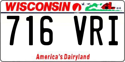 WI license plate 716VRI