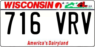 WI license plate 716VRV