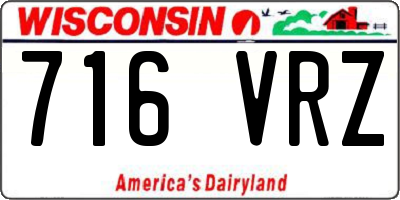WI license plate 716VRZ