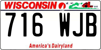 WI license plate 716WJB