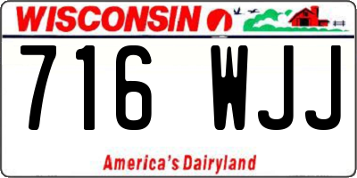 WI license plate 716WJJ