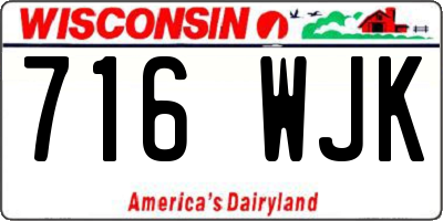 WI license plate 716WJK