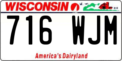 WI license plate 716WJM