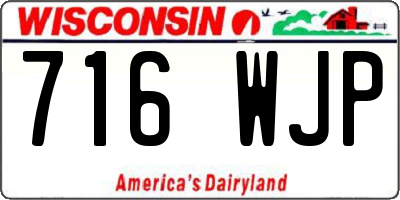 WI license plate 716WJP
