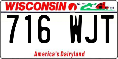 WI license plate 716WJT