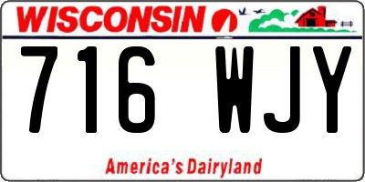 WI license plate 716WJY