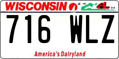 WI license plate 716WLZ