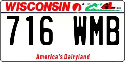 WI license plate 716WMB