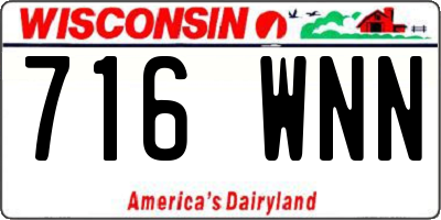 WI license plate 716WNN