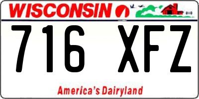 WI license plate 716XFZ