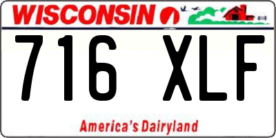 WI license plate 716XLF