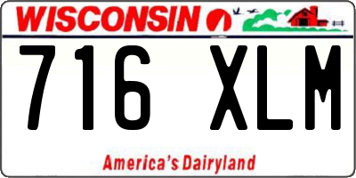 WI license plate 716XLM