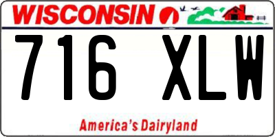 WI license plate 716XLW