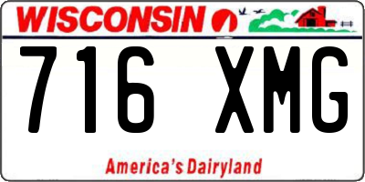 WI license plate 716XMG