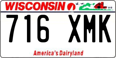 WI license plate 716XMK