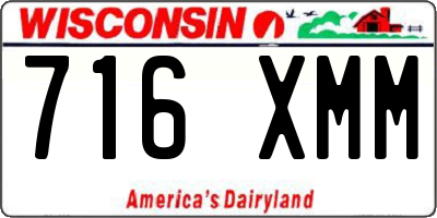 WI license plate 716XMM