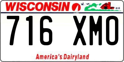 WI license plate 716XMO