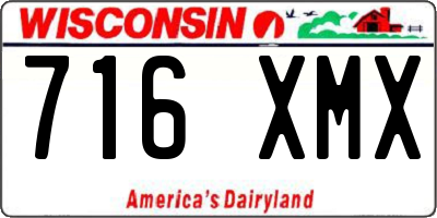 WI license plate 716XMX
