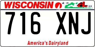 WI license plate 716XNJ